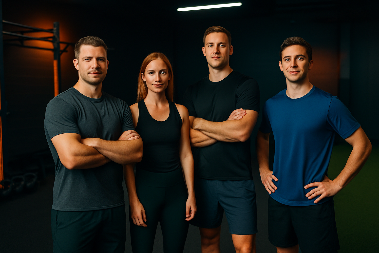 Coaches working with athletes at PEAK Athletics